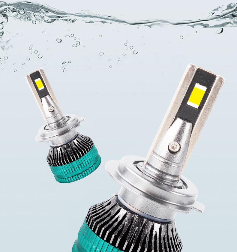 Product Introduction of New double copper tube high-power car led headlights h1h4 super bright h7 modified led car headlights 18