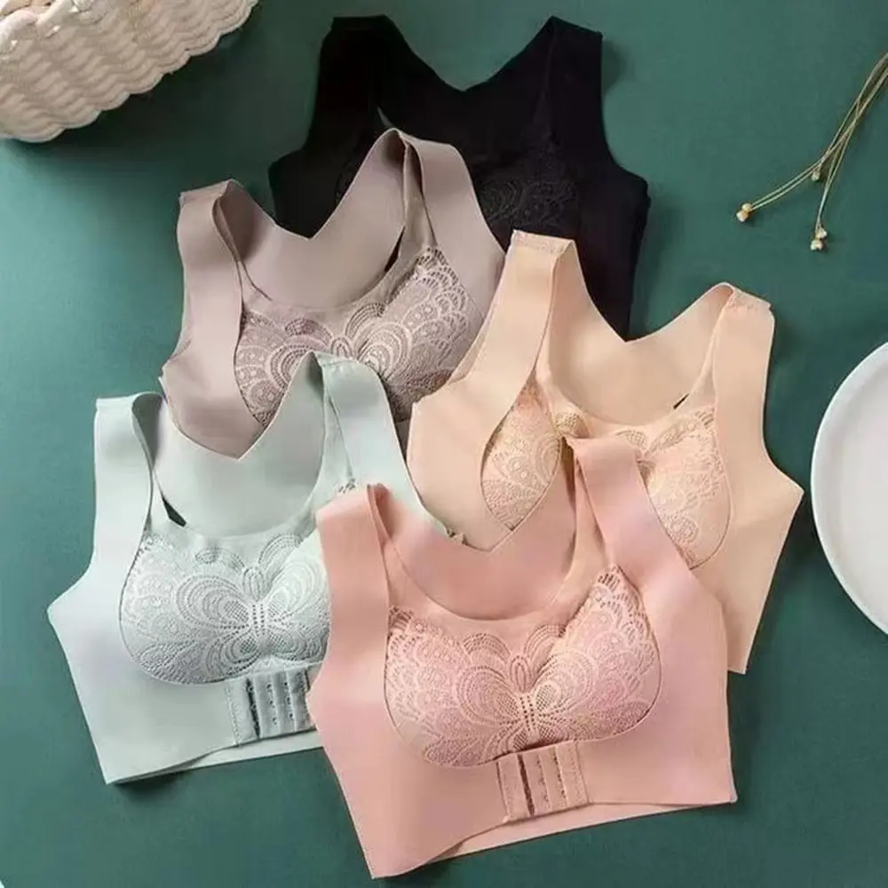 bra for woman,Tangki Bustier Baju seluar dalam sukan, tiada cincin keluli, anduh, Baju, Baju tanaman rama-rama, kamisol pad payudara Warna Pepejal, kecantikan silang, penutup hadapan belakang, coli berkumpul, Baju tangki, coli Tekan Tubi lancar