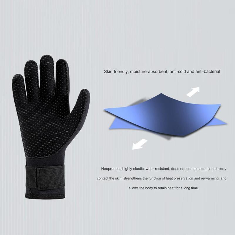 Product Introduction of 5Mm Wetsuit Glove Neoprene, Thermal Anti-Slip And Adjustable Strap Wear-Resistant Diving Gloves For Snorkeling Swim Scuba Diving Water Sports For Men Women 16