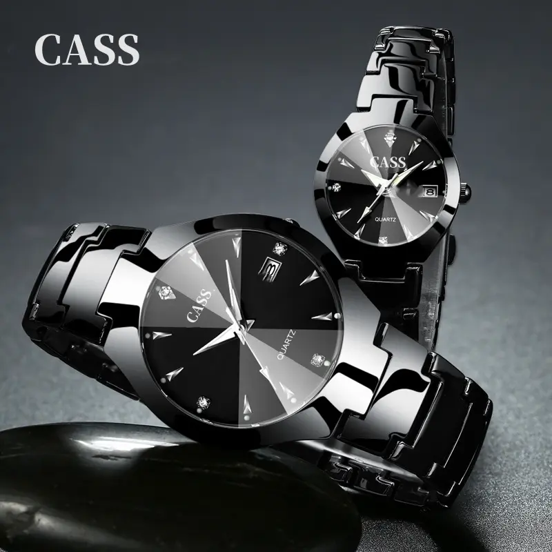 Jam Tangan Couple Pasangan Watch Men's Watch Tungsten Steel -Kalender Kuarsa Pria Yang Warna -Warni, Tonton, Tonton Student Woman Student Watch CASS Z07