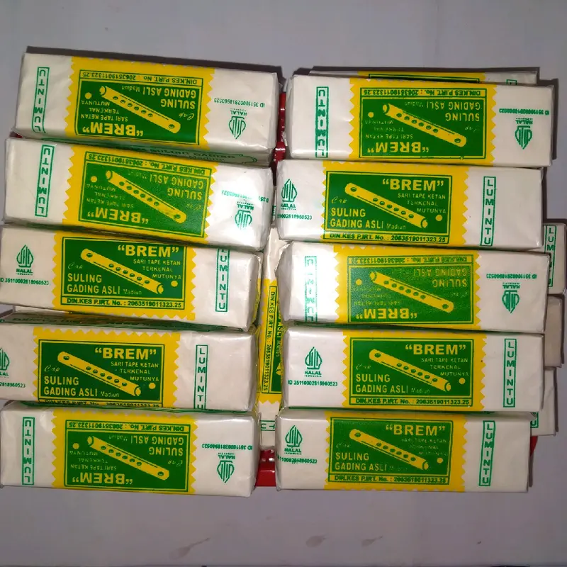 Paket 10 Pack Brem Madiun Cap Suling Gading isi 4 Keping Manis Food 3