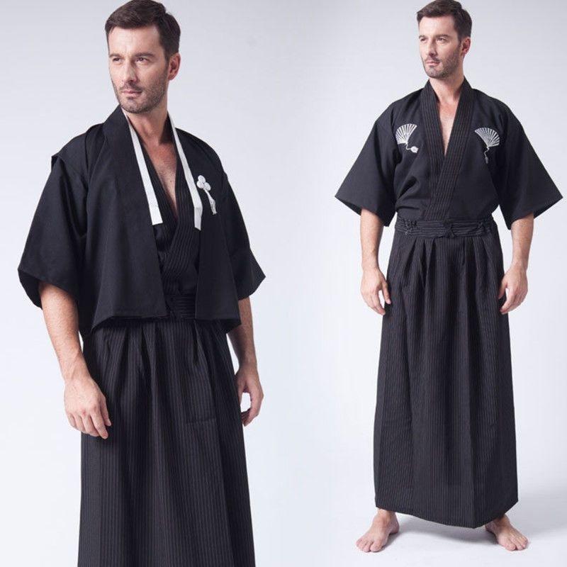 Product Introduction of [3143 People Collected] Men's Anime Costume Kimono Japanese Style Male Samurai Costume Japanese Kimono Men Japanese Traditional Costume Performance Costume 7