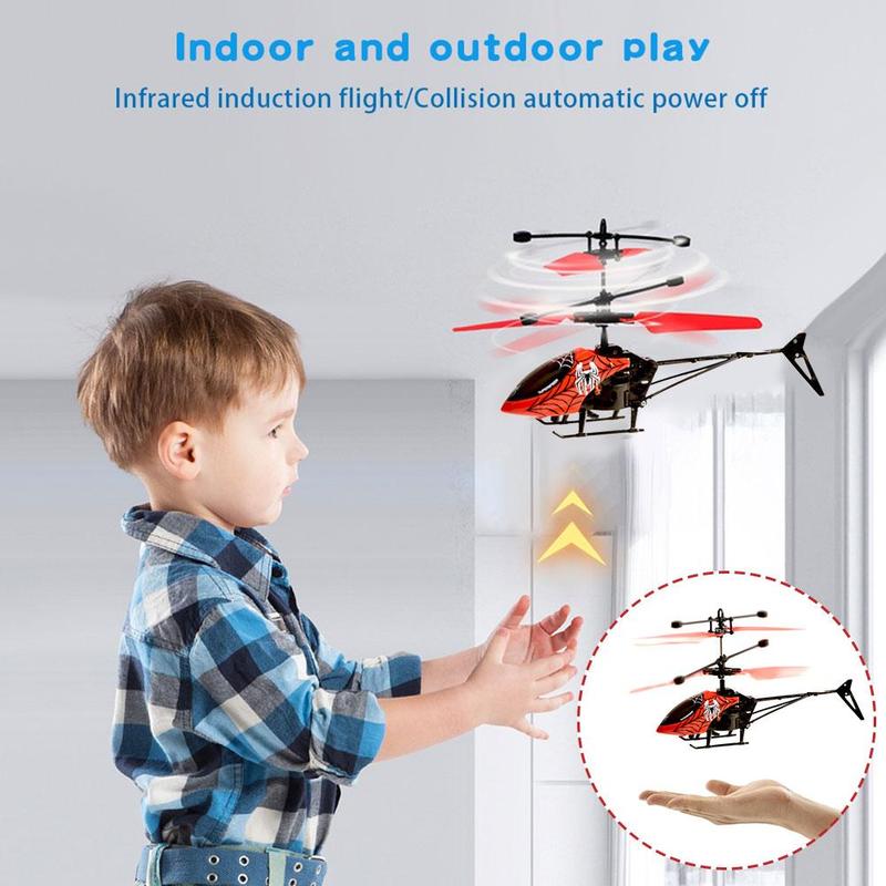 Product Introduction of 1PCS Remote Control Helicopter RC Rechargeable Aircraft Infrared Induction Toys For Kids K0P0 13