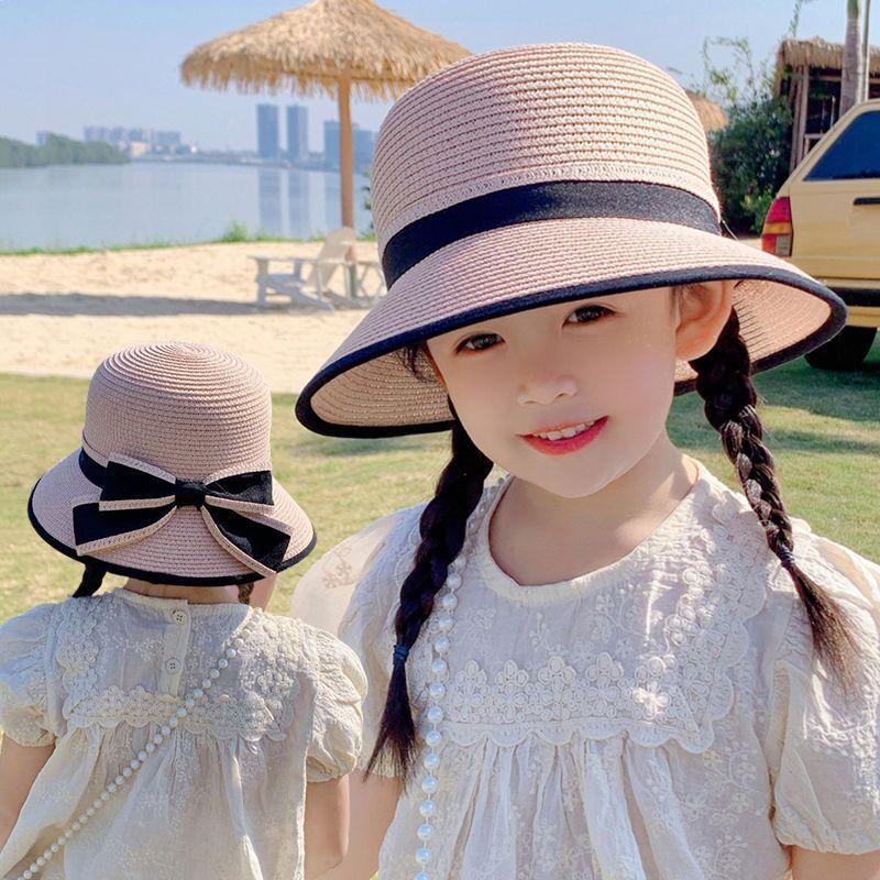 Mũ Chống Nắng Cho Trẻ Em, Vành Lớn, Thích Hợp Cho Mùa Hè, Cho Bé Gái, Chống Nắng, Mũ Đi Biển, Mũ Bucket Cho Bé Gái, Làm Bằng Rơm, Lý Tưởng Cho Các Hoạt Động Bờ Biển 7