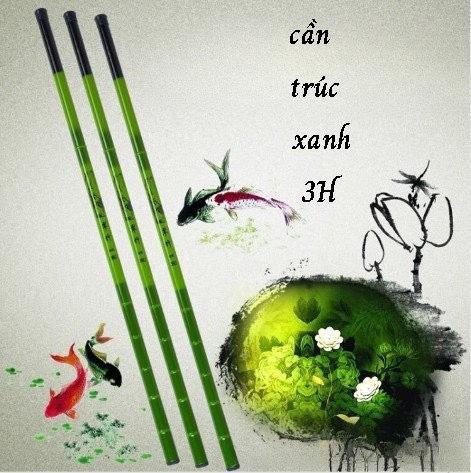  Cần Câu Cá  Trúc xanh 3H Bắt Cá Đi Câu Fishing 