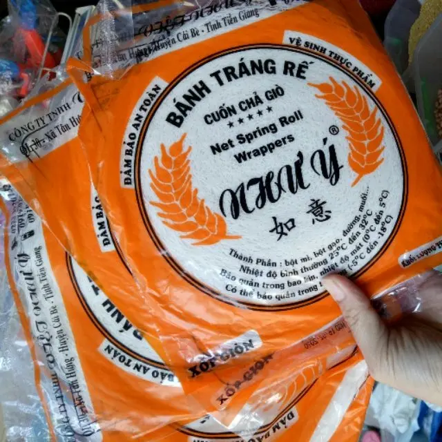 BÁNH TRÁNG RẾ / BÁNH ĐA RẾ LOẠI DÀY CUỐN CHẢ RAM GIÒN - HÀNG CHẤT LƯỢNG