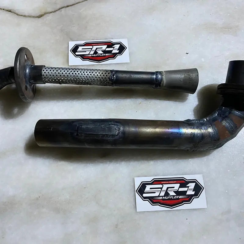 Leher dan saringan knalpot ukuran 32-35 yamaha fizr standar bobok khusus balap/roadrace Motor 0