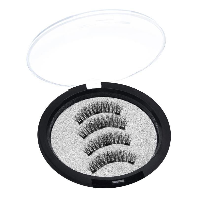 Product Introduction of 3D Triple Magnetic Fake Eyelashes No Glue Reusable Fake False Eye Lashes with applicator 1