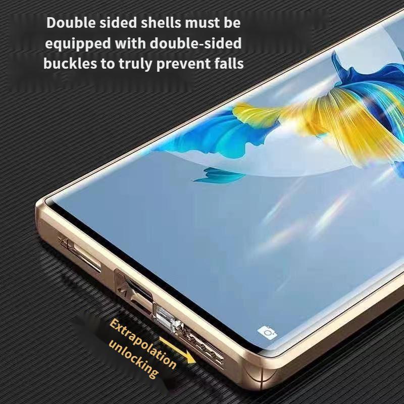 Product Introduction of OPPO Reno 13 13 Pro 5G Casing 360 Full Lens Protection Magnetic Metal Case OPPO Reno13 Pro Reno13Pro Reno 13Pro Double Sided Front Back Glass Full Body Phone Cover With Lock Buckle 16