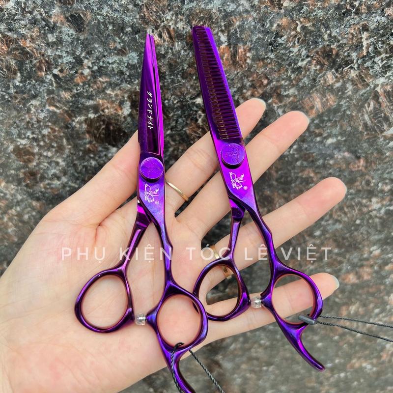 Kéo Cắt Tỉa Chiến Binh Shen Qi Shi Thép Nhật Cao Cấp Nhiều Màu Size 6.0 (Tặng Kèm Lược Chuốt Khi Mua 1 Cặp)