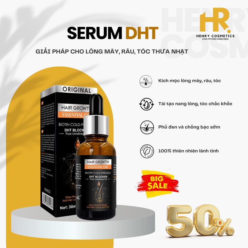 1 CHAI Serum hỗ trợ kích thích mọc lông mày, râu tóc DHT chính - TikTok ...