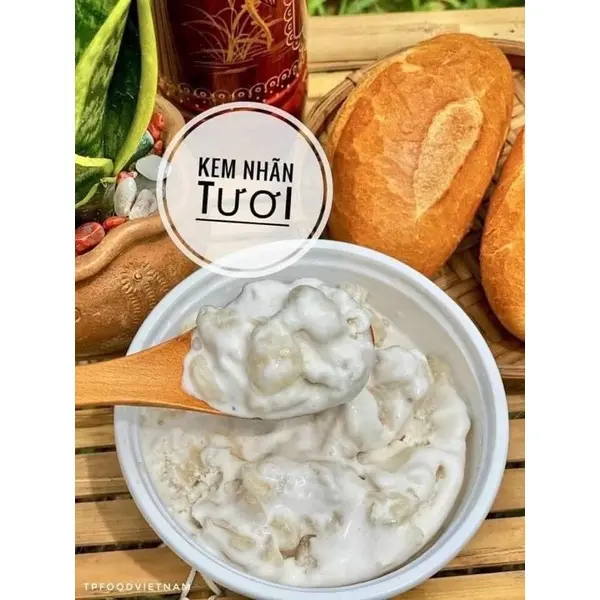 Kem nhãn tươi hộp 500gr (giao hỏa tốc tphcm)