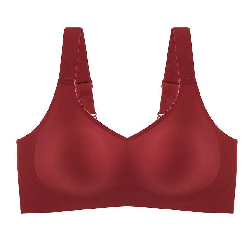 Product Introduction of Beautiful Back Large Size Soft Support Push-up Bra For Women, Seamless One-piece, Wire-free, Adjustable Sports Thin Bra 14