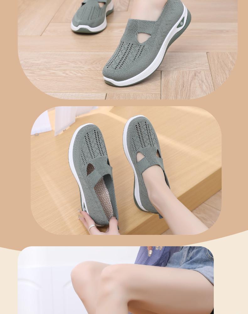 Product Introduction of Cross-Border Dropshipping Mom Shoes Summer Breathable Sandals Non-Slip Soft Sole Elderly Shoes Women Casual Shoes Middle-Aged and Elderly Walking Shoes 8