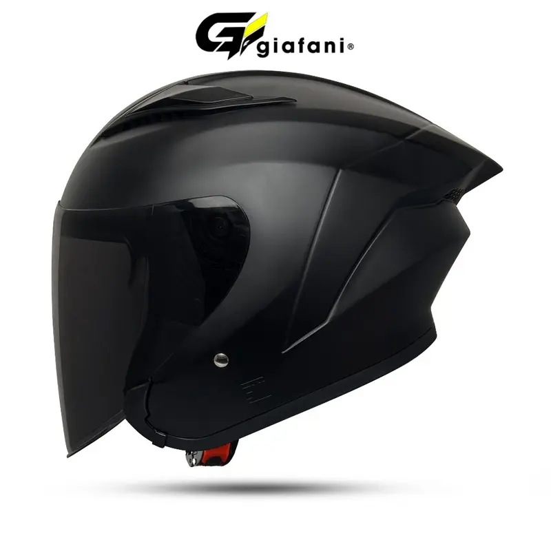 Helm Half Face | MJM Batman Hitam Dof Kaca Hitam SNI 0