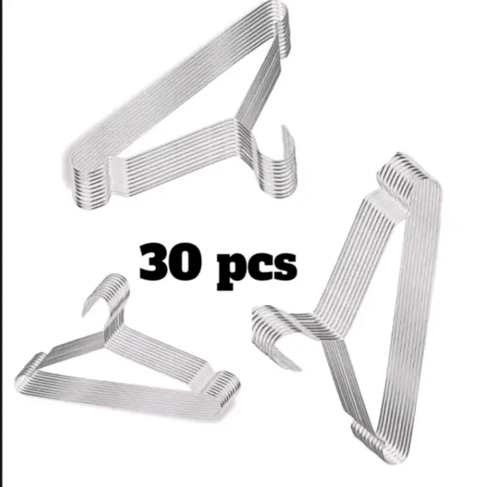 30 pcs gantungan hanger kawat baju stainless steel Anti Karat