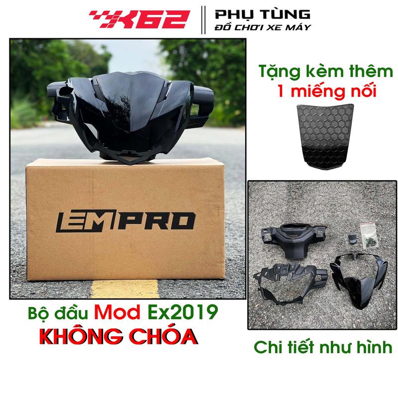 Không chóa led - bộ đầu đèn Mod Exciter 2019 lắp Exciter 150 2015 đến 2018