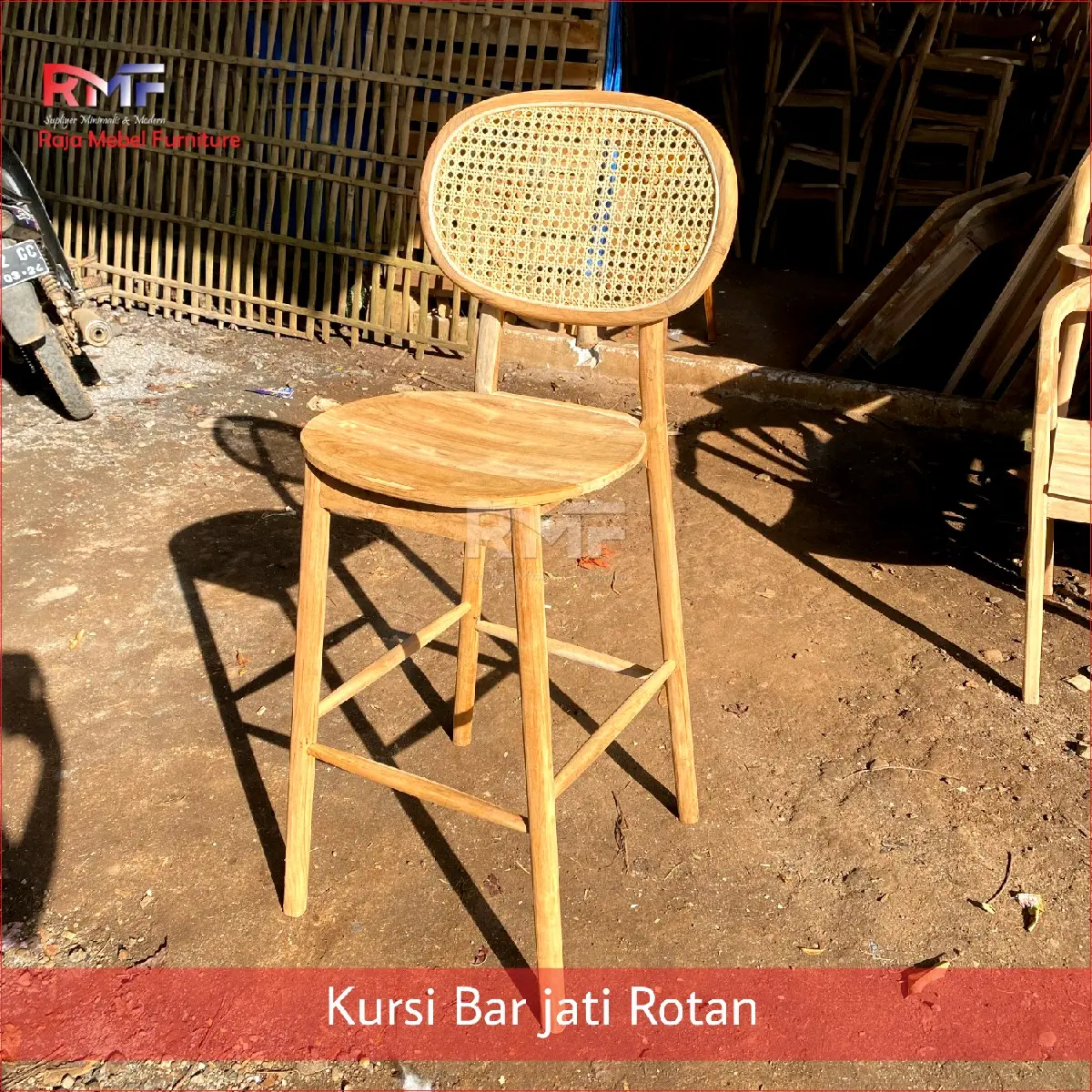 Kursi Bar Kayu Jati Kursi cafe Bar Retro Murah