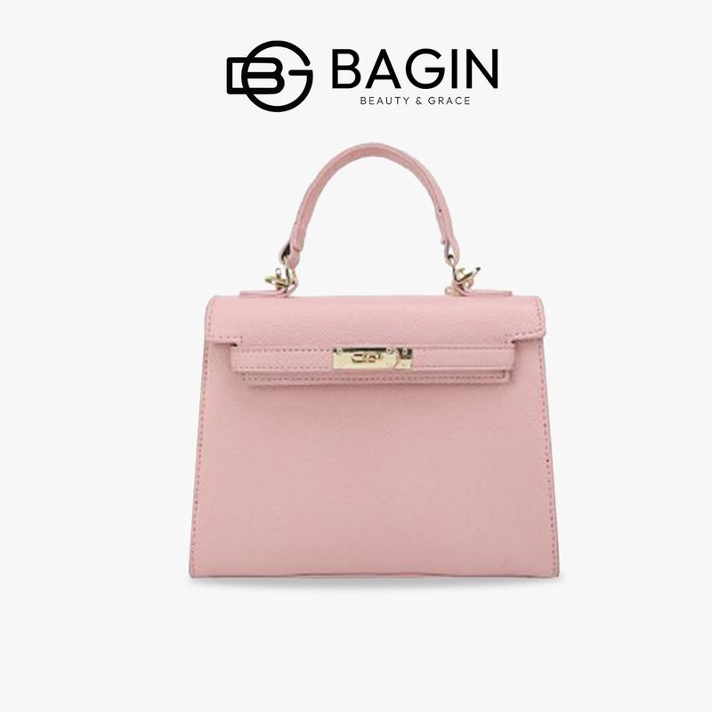  【Bagin Shop Túi Xách Nữ HM Da Trơn Lì Cao Cấp Tặng Kèm Khăn Lụa Có Kèm Dây Đeo  gy-974  