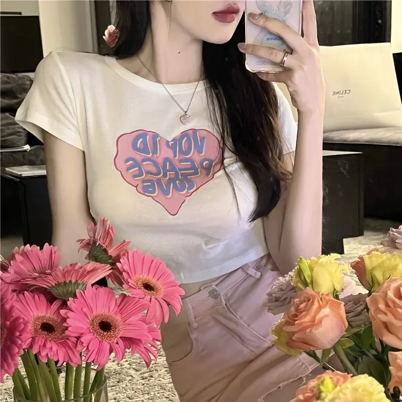 Clova BJ377 Baju Wanita Atasan Polos Crop Top Santai Lengan Pendek Kaos Kekinian Fashion Korean Oblong Panjang Oversize Serut Dewasa Basic Katun Simple Hitam Cewek 8