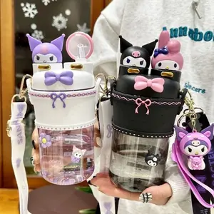 Botol Minum Sanrio Botol Minum 2in1 Sanrio 700ml Kuromi Melody Elegant Botol Minum Sanrio Botol Minum Lotso Tritan