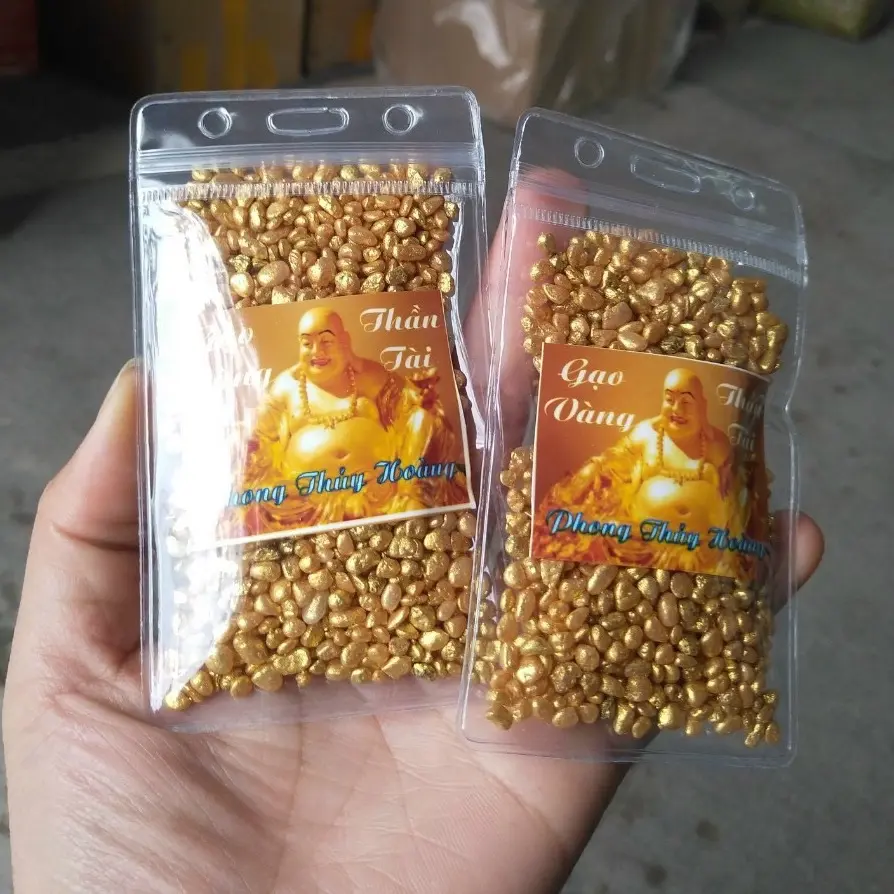 Gạo Vàng Thần Tài Thờ Cúng trang trí ban thờ tài lộc chiêu tài  phong thuỷ đồ trang trí phong thủy may mắn