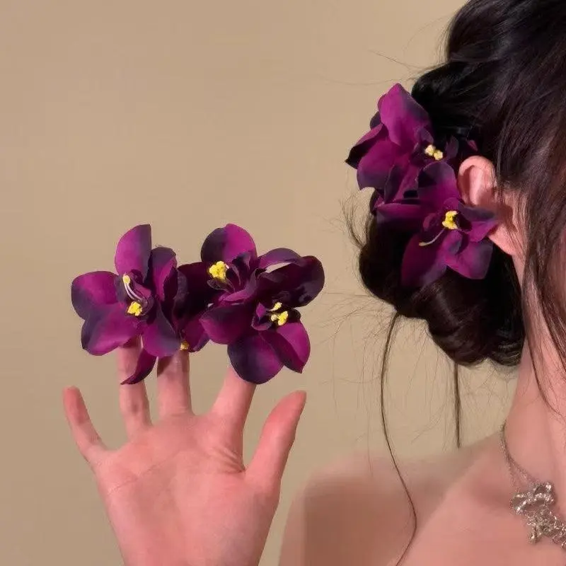 2025 Boho Floral Collar Chain |   Multicultural Tropical Hair Jewelry