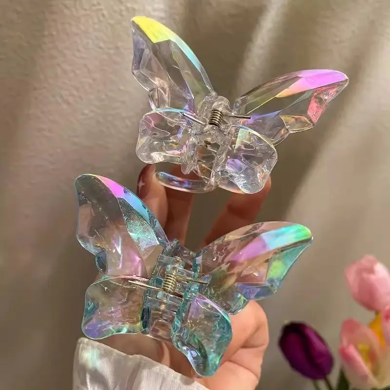 JEPITAN RAMBUT JUMBO MODEL KUPU KUPU GLOSSY CRYSTAL / JEDAI SALON KOREAN BUTTERFLY 1