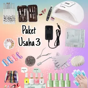 Paket usaha nail C warna kutek pilih Art Cat