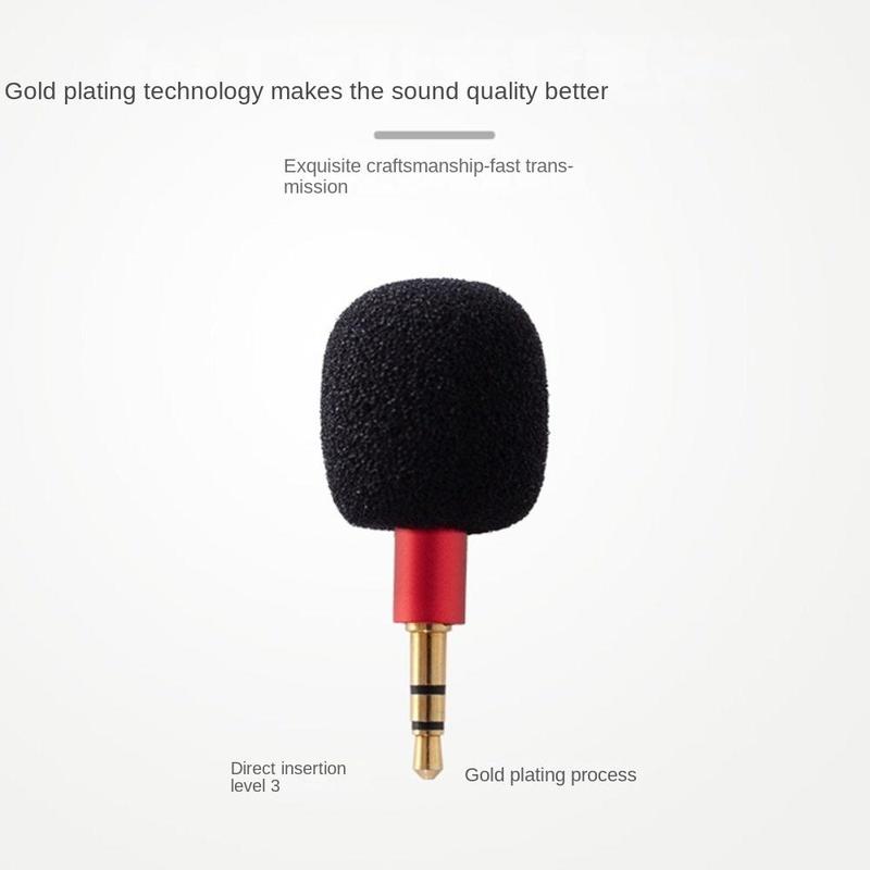 Di động Kim loại Micro mini Mic 3.5mm Cắm và chơi Micro mini Kim Loại 4 cực 3…