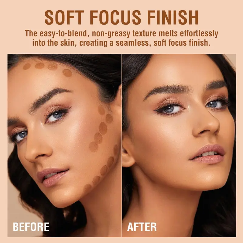 Liquid Contouring Bronzer, Summer Liquid Contour Stick, Long Lasting Face Foundation Contour Cream for Vanity Makeup Desk, Easy to Blend, Face Makeup Product, Cosmetic Gifts for Girls & Women, Fall Essentials, Glamour Makeup 3