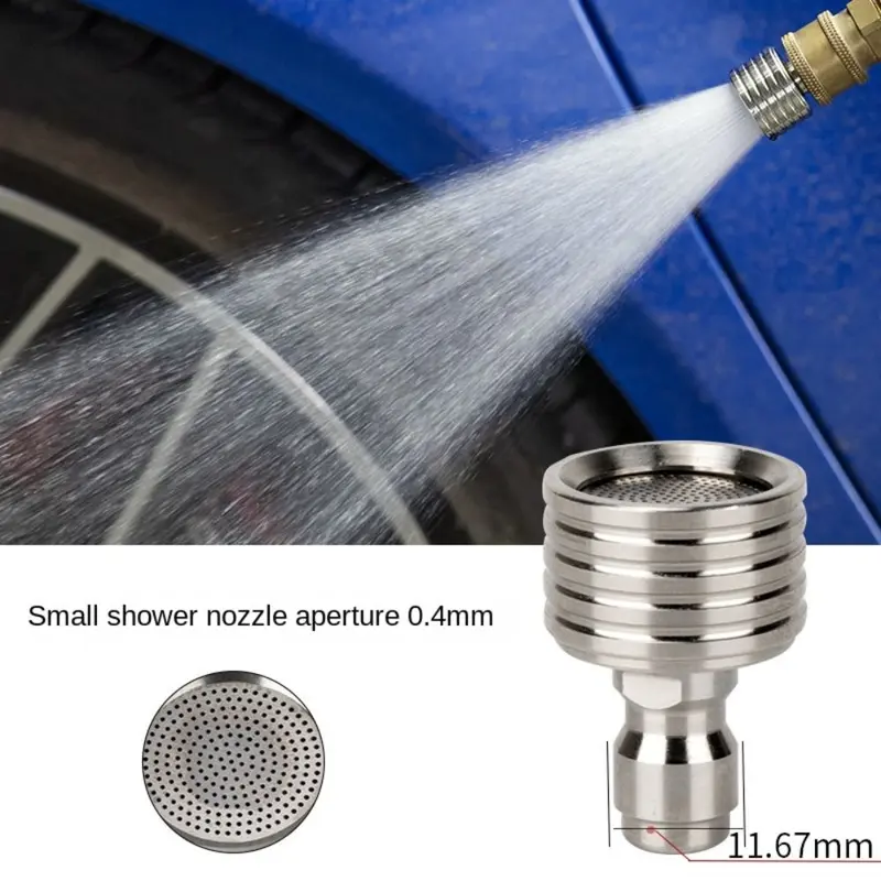 Vòi Rửa Xe Kết Nối Nhanh, 1 / 4 Mới, Chất Liệu Thép Không Gỉ Áp Suất Cao, Vòi Kết Nối Thông Dụng Kích Thước Nhỏ Phụ Kiện Rửa Xe Thông Dụng Thích Hợp Để Rửa Xe 7