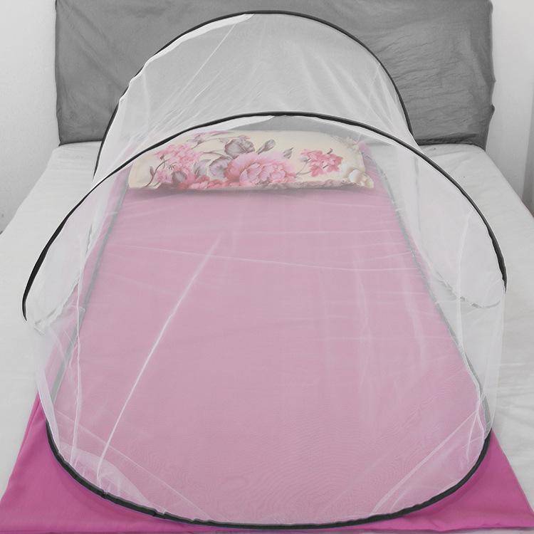 Product Introduction of Single Student Dormitory Travel Camping Anti Mosquito Installation-Free Folding Portable Large Space Encryption Mesh Mosquito Net 21