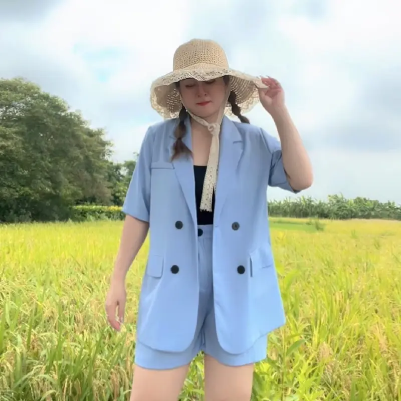 S115 - SET VEST NỮ KÈM QUẦN SHORT, KHÔNG KÈM ÁO TRONG Kem Top Women 7