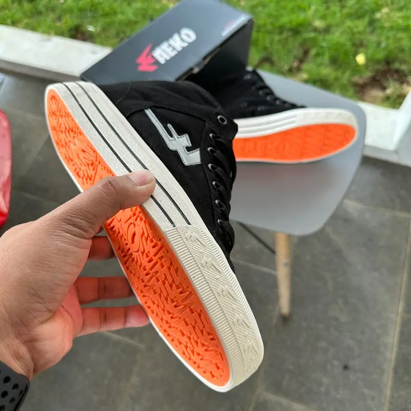 Sepatu Sneakers Aeko Newtwoyers Blackwhite High Klasics Reflective 6