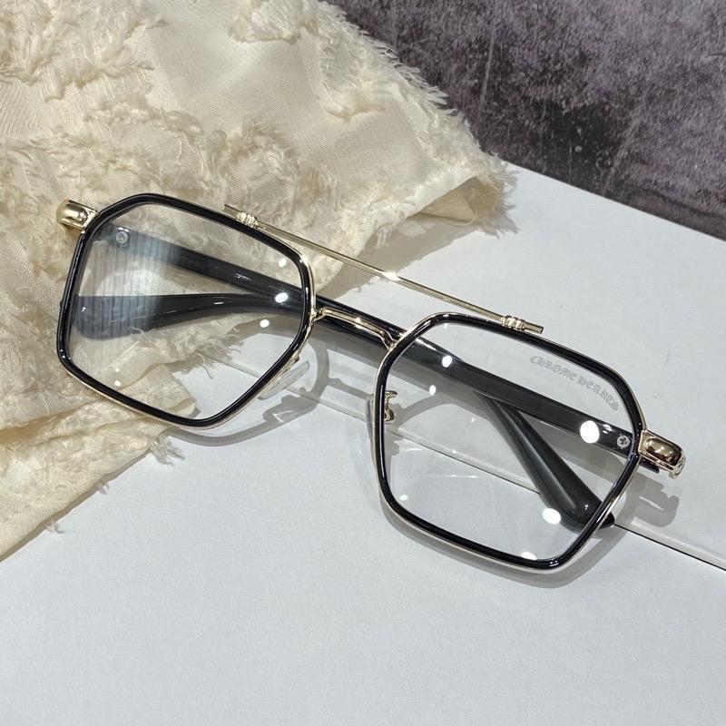 Gọng kính thời trang nam nữ CHROME HEART dáng mắt vuông dễ đeo,phù hợp mọi khuôn mặt.Hot trend 2023 Women Mắt Kính Kính Mắt kinh can oval lòng vàng cannu vuong