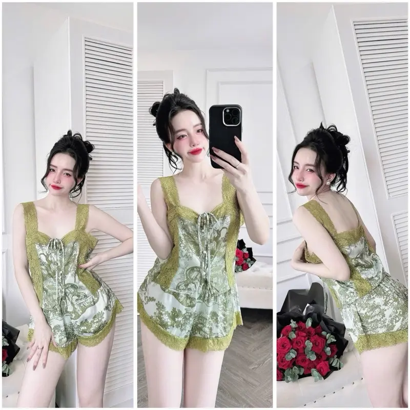 bộ latin hoạ tiết phối ren cột 40-58kg