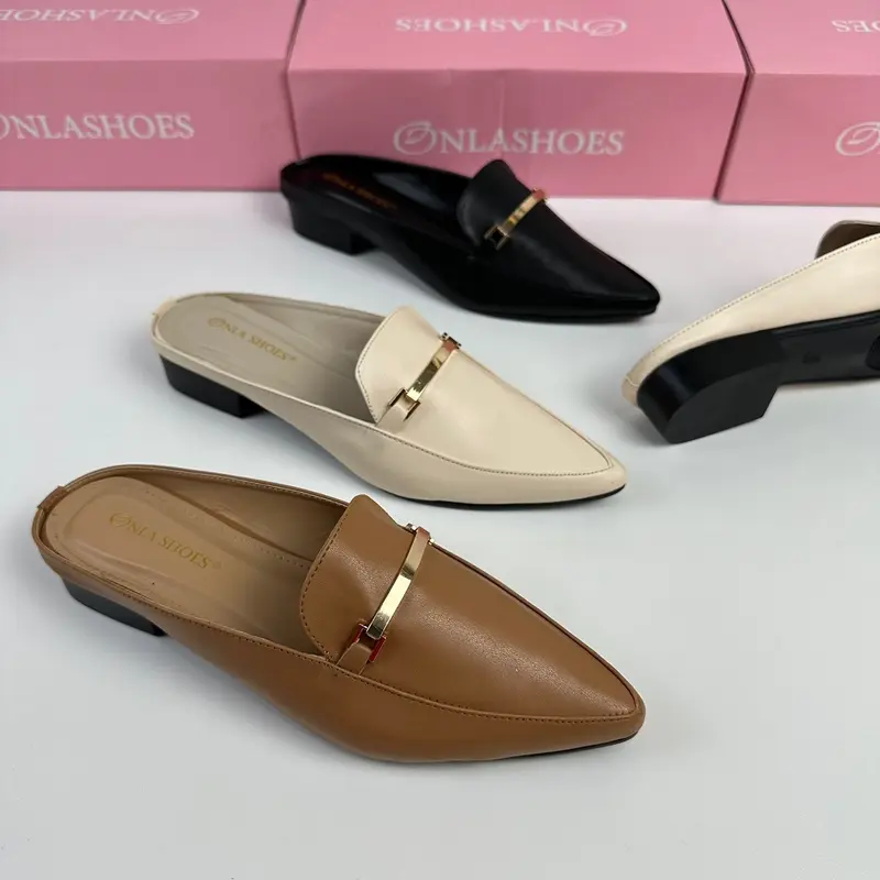 Onlashoes - Sendal Wanita Mules IssabeL Hak 3cm 1