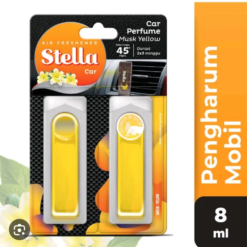 stella car perfume musk yellow 8ml 0