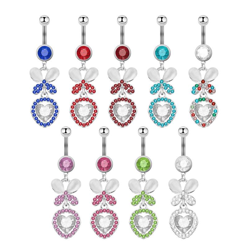 Product Introduction of Khuyên Rốn Zirconia Hình Bướm, Chất Liệu Thép Không Gỉ, Thiết Kế Mới, Với Móng Tay Khuyên Rốn, Trang Sức Xỏ Lỗ Cơ Thể 10