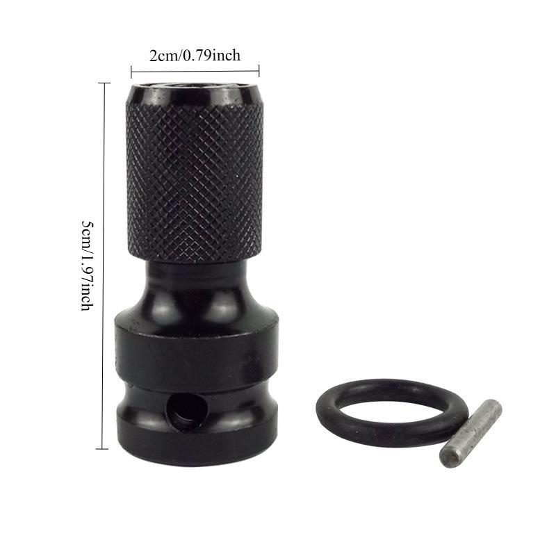 Product Introduction of 1/2 to 1/4 Impact Driver Adapter, Multifunctional Conversion Head Extension Rod, Universal Impact Driver Adapter for Electric Hand Wrench, Drill 1