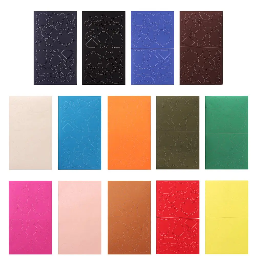 laxuzzy 1pcs Colorful PVC Jackets Decoration Self Adhesive Sticker Tent Patches Adhesive Cloth Stickers Down Jacket Hole Repair