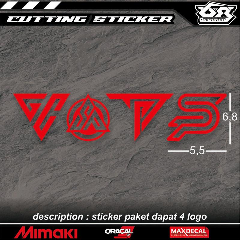 cutting sticker motor gc sp team arogan 1 paket dapat 4 logo Motorcycle 3