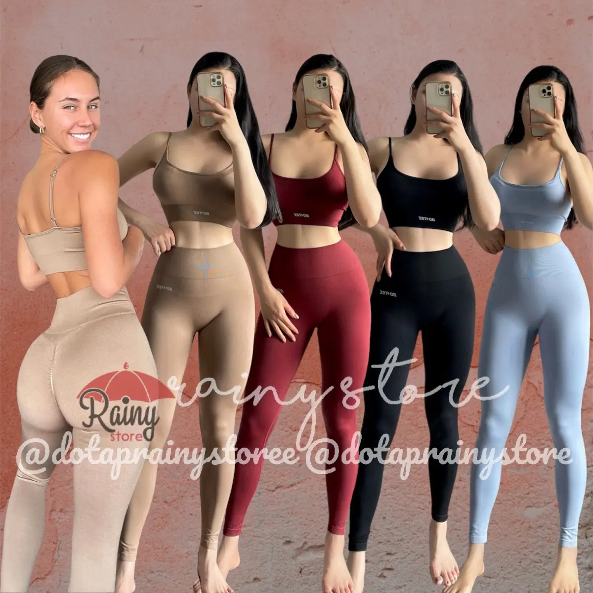 Bộ đồ tập gym yoga BoTee Awaken 2 dây