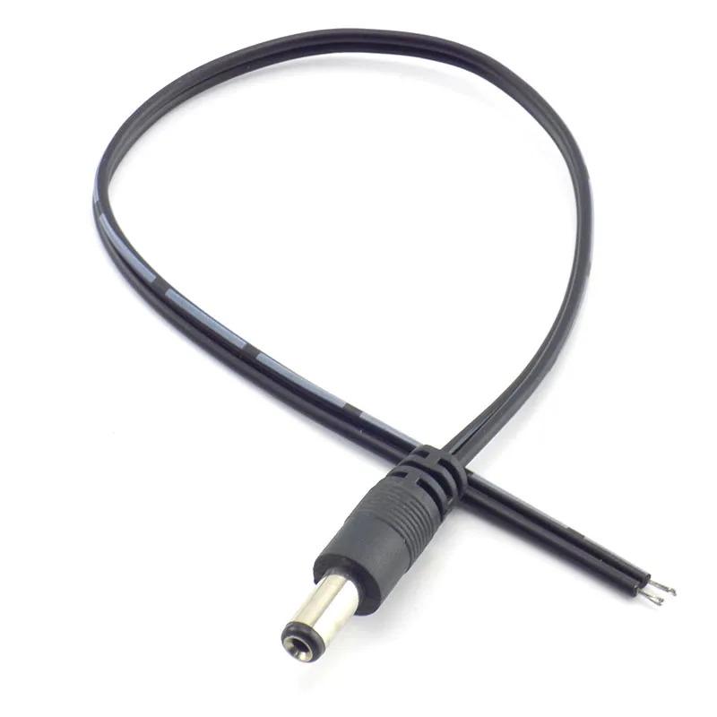 OhLinTek 1/5/10pcs 12V DC 5521 Male Female Connectors jack cable adapter plug power supply wire cord 5.5 x 2.1mm for LED Strip Light CCTV Camera 7