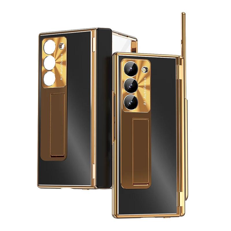 With Touch Pen For Samsung Galaxy Z Fold 7 6 5 4 3 Case Hinge Metal Aluminum…