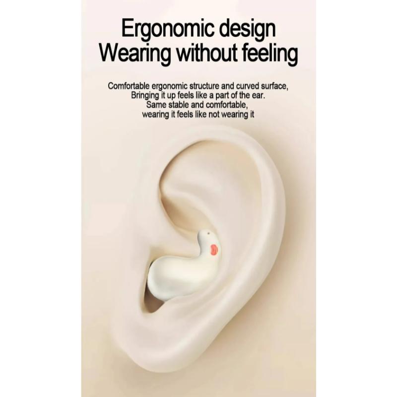 Product Introduction of 【SJADGH】 R12 tai nghe gắn tai không dây 5.3 in-tai những tai nghe nhẹ IPX5 Tai nghe thể thao không thấm nước ngủ Tai nghe với sạc trường hợp 27