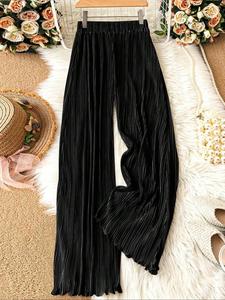 Women's Solid Color Pants, Casual Comfy Trousers for Daily Wear, Ladies Bottoms for All Seasons