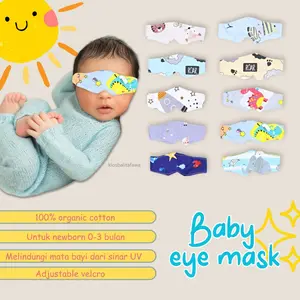 FAWA | Kacamata Jemur Bayi / Penutup Mata Eye Mask Anti Silau Pelindung Mata Baby Anti Radiasi UV Newborn New Born Laki Laki Perempuan 0-3 3-6 Bln Motif Fashion