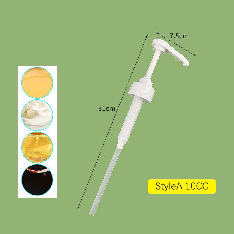 Product Introduction of Syrup Pumps Dispenser Replacement Sauce Pressure Nozzle Bottle Pump Containers for Coffee Kitchen Seasoning Liquid 45